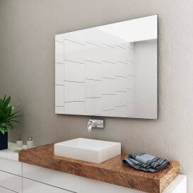 Concept2u Spiegel-Badspiegel-Wandspiegel 5 mm - Kanten...