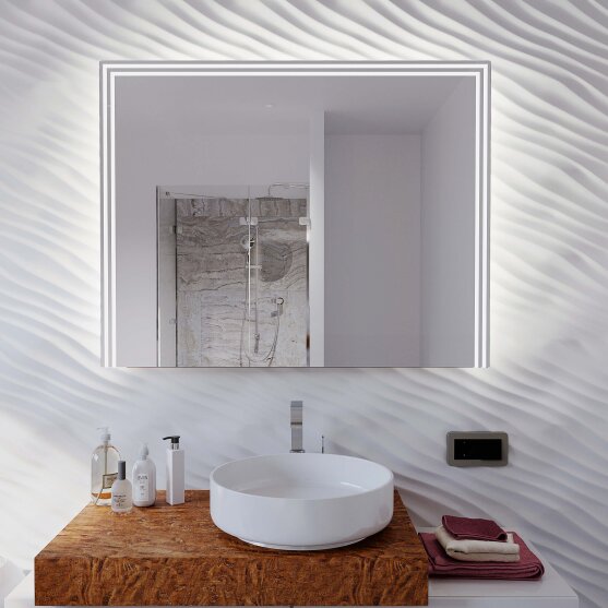 Badspiegel mit Licht Vivre III