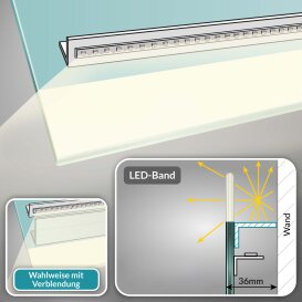 60 x 80 cm LED Badspiegel Naomi IV quer oder hochkant Montage möglich 4000K Neutralweiß