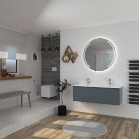 Runder LED Badspiegel Lounge II
