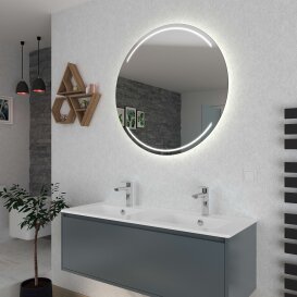 Runder LED Badspiegel Lounge V