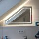 LED Badspiegel für Dachschräge Line IV+