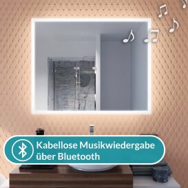 Spiegel mit Licht und Lautsprecher Fabio IV