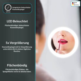 Klappspiegel Young III+ mit LED Beleuchtung