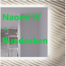 Badezimmerspiegel mit Rundecken Naomi IV