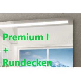 Rundecken Badspiegel mit FlächenLED Premium I
