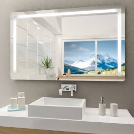 Rundecken Badspiegel mit FlächenLED Premium III +