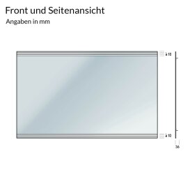 540 x 640 mm SALE Badspiegel mit Licht Vivre V