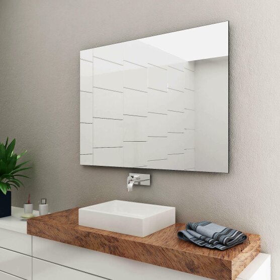 SALE Badspiegel / Wandspiegel ohne Beleuchtung 120x80 cm BxH