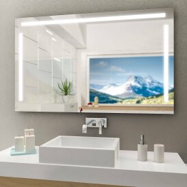 100 x 60 cm BxH SALE Badspiegel mit FlächenLED...