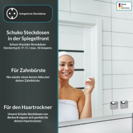 Runder Badspiegel | Edelstahl Verbl. in Schwebeoptik Fine
