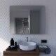 100 x 60 cm BxH SALE LED Badspiegel mit Rundecken Ambiente IV