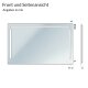 700 x 500 mm  Badspiegel mit FlächenLED Premium III